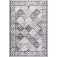 thumbnail image 3 of Wondo Moroccan Vintage Trellis Area Rug - Machine Washable Non-Slip Low-Profile 5x8 Floor Carpet for Living Room, Bedroom, Dining Room, Office & Nursery, Gray, 3 of 9
