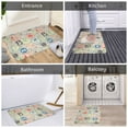 thumbnail image 6 of Non Slip Door Mat, Postmark Pattern Christmas Fast Drying Bath Tub Mats, Absorbent Bathroom Rugs Entrance Welcome Mat, Bath MatS for Tub, Floor, Home, Kitchen, Hotel,16x24in, 6 of 6