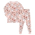 thumbnail image 6 of KPOPLK Kids Halloween Pajamas Long-Sleeve PJ Sets for Girls Cozy, Comfy, Funny Kids' Pajama Sets,Size 6-7 Years, 6 of 9