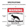 thumbnail image 3 of Belgian Malinois Security Sign Area Patrolled by Dog Pet Warning Breeder Vet, 3 of 4