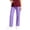 Purple, variant on Szhihuiw Scrub Pants for Women Straight Fit Casual Drawstring Elastic Waist Womens Trousers with Pockets