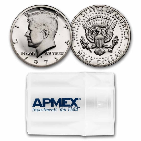 1971-S Kennedy Half Dollar 20-Coin Roll Proof