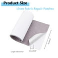 thumbnail image 2 of SUNNYCLUE Linen Fabric Patches 47.2" x 5.9" Self Adhesive Repair Patch Rectangle Large Fabric Repair Tape for Sofas Chair Furniture Clothing Gray, 2 of 9