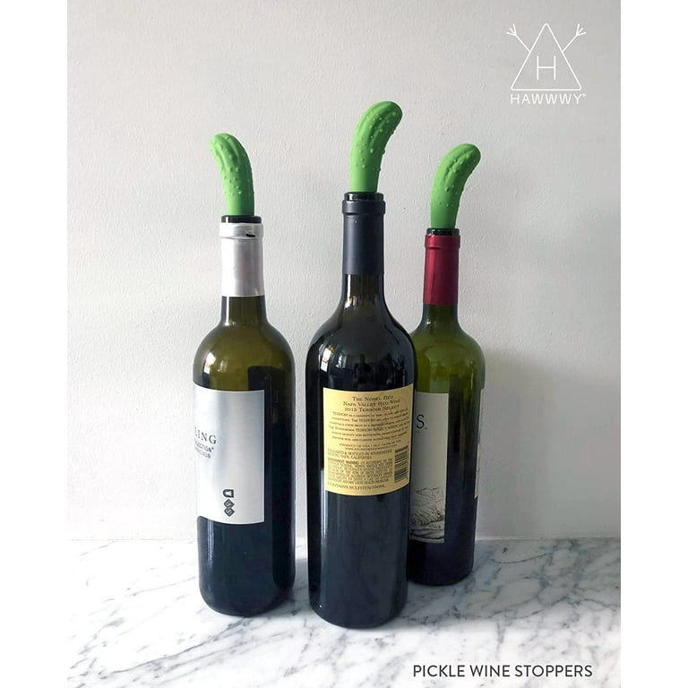 Funny Pickle Wine Stopper + Gift Box Put A Pickle In It Set Of 2