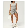 thumbnail image 3 of Top-kevin Womens Tank Tennis Golf Dress with Built-in Bra Shorts Cross Backless Twist Front Hem Athletic Dresses, 3 of 8
