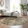 thumbnail image 3 of Dalyn Rugs Premium Machine Washable Mayfield AMF774 Brown 8' x 8' Round Rug, 3 of 6