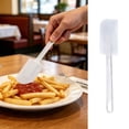 thumbnail image 2 of Long Handle Flexible Silicone Spatula, Nonstick Jar Scraper, Multi-Use Cooking Mix Tool, Soft Rubber Flat Utensil For Home Cooking Stirring, Baking Frosting Scraping Deep Jar Residue Cleanup Work, 2 of 9