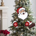 thumbnail image 5 of Christmas Fence Decoration, Outdoor Holiday Decor, Hollow Panel Santa Claus Hanging Sign for Patio and Garden Ambiance, Multicolor Pvc, 5 of 7