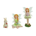 thumbnail image 2 of 3x accesorios de jardín de hadas, estatuas de resina de conejo, mesa de granja, figuras de ángeles en miniatura para amigos al aire libre, patio de, 2 of 8
