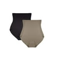 thumbnail image 1 of FEM Culottes Gainantes Sans Coutures, Culottes Taille Haute avec Finition Découpée au Laser - Lot de 2, 1 of 1