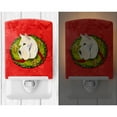 thumbnail image 2 of Caroline's Treasures SS4217CNL Curly Coated Retriever Cristmas Wreath Ceramic Night Light, 6x4x3", multicolor, 2 of 2