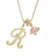 thumbnail image 1 of Collares colgantes con letras iniciales de 3 capas de oro un collar, 1 of 1