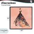 thumbnail image 4 of Stupell Industries Art Deco Rose Gold Night Black Framed Giclee Art, 24 x 24, by Svetlana Aleynikova, 4 of 8