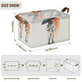 thumbnail image 7 of Yayeee Foldable Storage Basket for Shelves with Handles Set of 2 Waterproof Cloth Bins, White Astronaut, 7 of 7