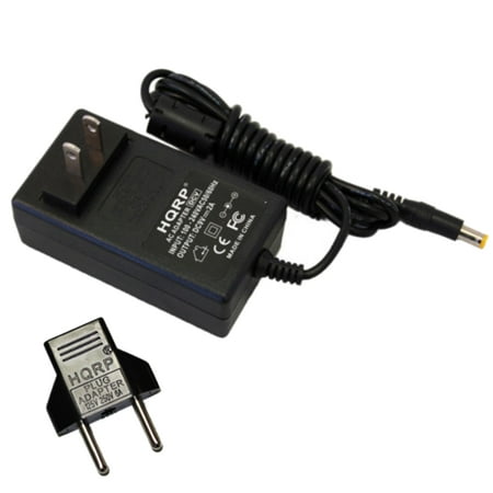 HQRP AC Adapter / Power Supply for Boss RC-300 / RC300 / RC-505 / RC505 Loop Station ; Boss VE-5 / VE5 Vocal Performer plus HQRP Euro Plug