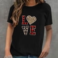 thumbnail image 2 of Pompotops T-Shirt Décontracté à Manches Courtes pour Femmes avec Imprimé Amour, 2 of 4