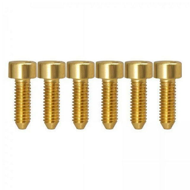 Bunblic 4X Electric Guitar Bridge Saddles Locking String Screws for Guitar