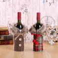 thumbnail image 4 of QIFU-Juego de botellas de vino navideñas, decoración navideña para el hogar, adornos de Papá Noel, regalos de Navidad, Año Nuevo 2023, 2024, 4 of 4