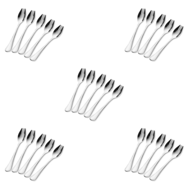 QualitChoice 5piece Non-toxic Sporks For Safe Eating Food Grade Odorless Non-deformable Salad Salad Forks 5Set