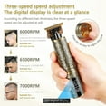 thumbnail image 2 of LNKOO Professional Mens Hair Clippers Zero Gapped Cordless Hair Trimmer Professional Haircut & Grooming Kit with 3 Speed Adjustment for Men Rechargeable LED Display, 2 of 6