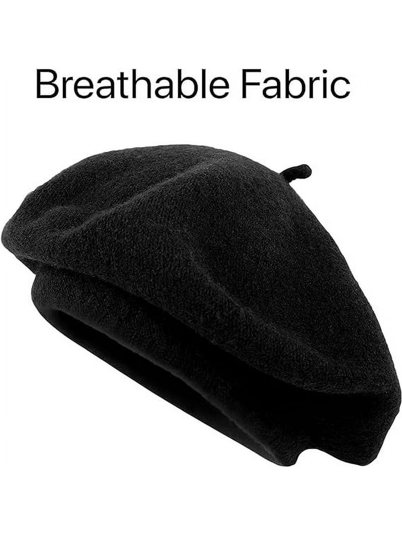 Parquet Solid Color French Beret Hat. Classic French, Casual and
