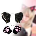 thumbnail image 3 of Headband Paws Hair Band Headwear with Bow Tie 2PCS, 3 of 7