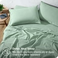 thumbnail image 4 of Bare Home Flannel Sheet Set - 100% Cotton - Deep Pocket - Twin XL, Mint, 3-Pieces, 4 of 7