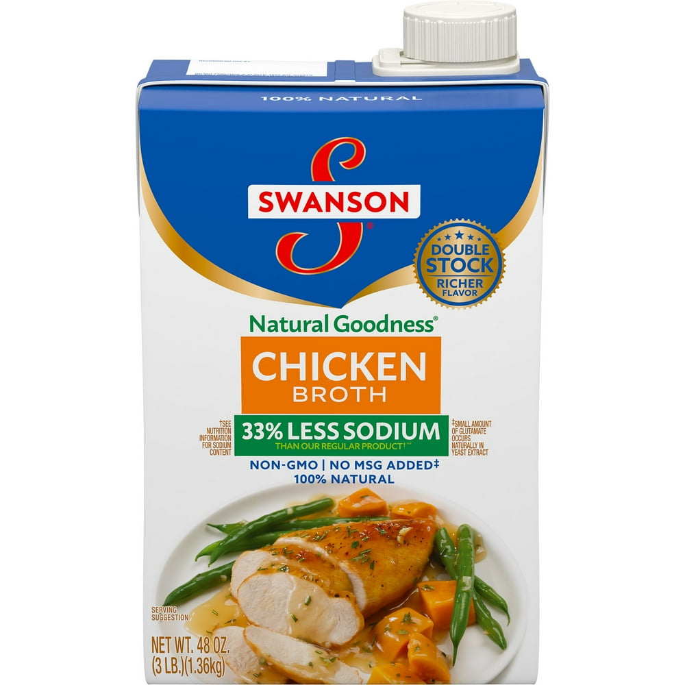Swanson Natural Goodness Chicken Broth, 48 oz. Carton