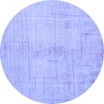 thumbnail image 1 of Ahgly Company Indoor Round Oriental Blue Modern Area Rugs, 4' Round, 1 of 4