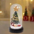 thumbnail image 3 of de Navidad de mesa LED, miniárbol de Navidad con luz, adorno de escritorio, manualidades, de Navidad Artificial de vidrio de resina para Estilo B, 3 of 8