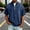#426-Dark Blue, variant on Mens Short Sleeve Jacket Solid Color Stand Collar Zip Up Washed Distressed Look Breathable Soft for Outdoor Daily Home Party Gift