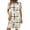 Black, variant on Women's Collared Shirt Dress with Short Sleeve Plaid Print Casual Shift Dress for Office & Everyday Wear