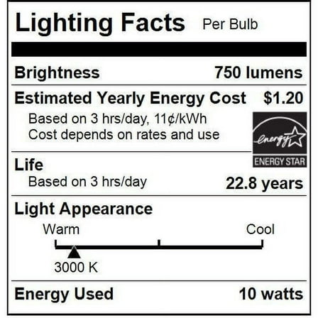 SUNLITE 81155-SU LED 10w Frosted BR30 Floodlight Light Bulb 3000K Warm White