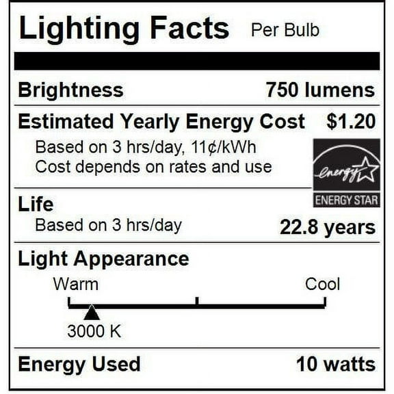 SUNLITE 81155-SU LED 10w Frosted BR30 Floodlight Light Bulb 3000K Warm White