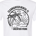 thumbnail image 4 of Inktastic Summer Vacation Mode Clearwater Beach Florida T-Shirt, 4 of 5