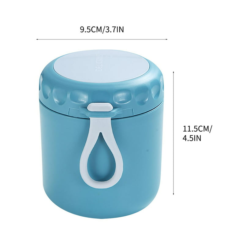 Baokai Insulated Food Jar 18 oz, Vacuum Soup Thermos for Hot Food Kids  Adults, Stainless Steel Leak Proof Lunch Container with Folding Spoon for