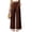 Brown, variant on Lace Patchwork Pants for Women Elastic High Waist Drawstring Wide Leg Pants Causal Loose Palazzo Pants, XL
