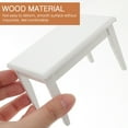 thumbnail image 4 of Ensemble de Meubles Miniatures 5 Pcs 1/12 Table à Manger Chaise en Bois (Blanc), 4 of 8