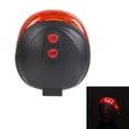 thumbnail image 2 of Ciclismo bicicleta trasera cola advertencia de seguridad 5 LED láser lámpara intermitente luz B, 2 of 7
