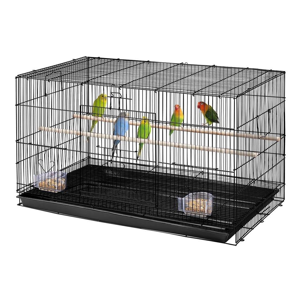 Yaheetech 30inch Rectangle Breeding Flight Parakeet Bird Cage for Finches Budgies Cockatiels