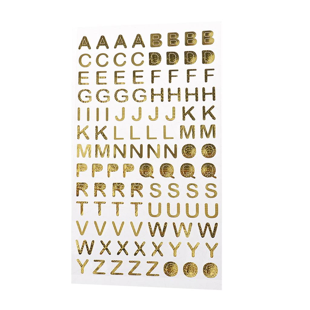 Lot de 60 autocollants sticker scrapbook scrapbooking alphabet lettres A-Z DIY A 