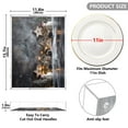 thumbnail image 3 of WOBOGO Acrylic Serving Trays 15.7x11.8 Inch Spill Proof Clear Decorative Organizer with Handle Christmas Backdrop Pattern, 3 of 7
