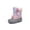 HDL578-Pink, variant on Felabo Kids Boys Girls Waterproof Winter Warm Anti-snow Snow Boots (Toddler/Little Kid/Big Kid)
