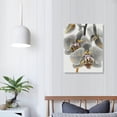 thumbnail image 4 of RUIYC Black and White Gold Flower Canvas Wall Art Zen Orchid Floral Print on Canvas Modern Flower Painting for SPA Bedroom Bathroom Decor Framed Ready to Hang, 4 of 5