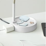 الدعائم الأساسية 17 LED Catch-All Base & AC Outlet مصباح مكتبي مرن قابل للتعديل
