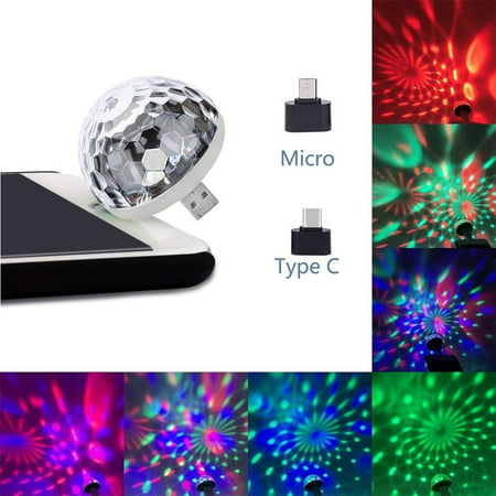 USB Mini LED Night Light Color Changed by Sound Music Magic Lights LED