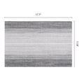 thumbnail image 6 of Placemats 6 Pack Rectangle Plastic Placemats for Table Decor Washable Heat Resistant Table Placemats Wipeable Table Mat Black Gray 17.7x11.8inch, 6 of 6