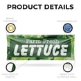 thumbnail image 3 of Farm Fresh Lettuce Banner Sign 18 Inch x 48 Inch | 13 oz Vinyl with Metal Grommets | Heavy-Duty Single-Sided Outdoor Durable Printed High-Quality Weatherproof | Made in the USA, 3 of 6