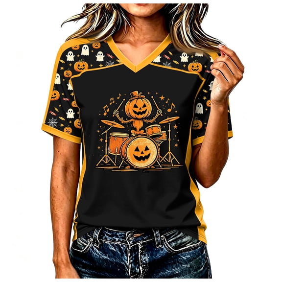 Ahadesign Funny Halloween Shirts Halloween Shirts Womens Witch Tshirts They Missed One Shirt Spooky Tee Tops (Black,XXXL)
