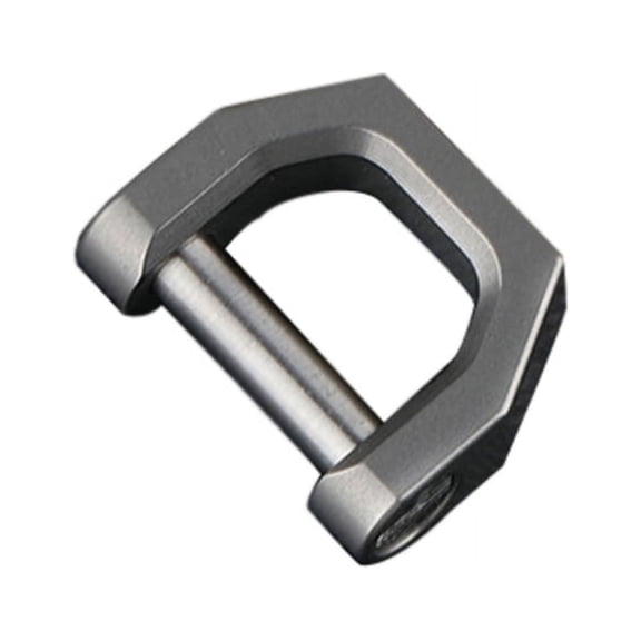 BOOYOU D-Shaped Buckle D Ring Belt Buckles Hoop Titanium Alloy Horseshoes Buckle Smooth